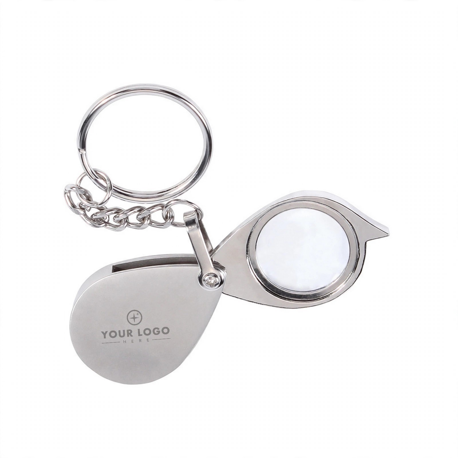 Mini Folding Pocket Magnifier With Key Ring