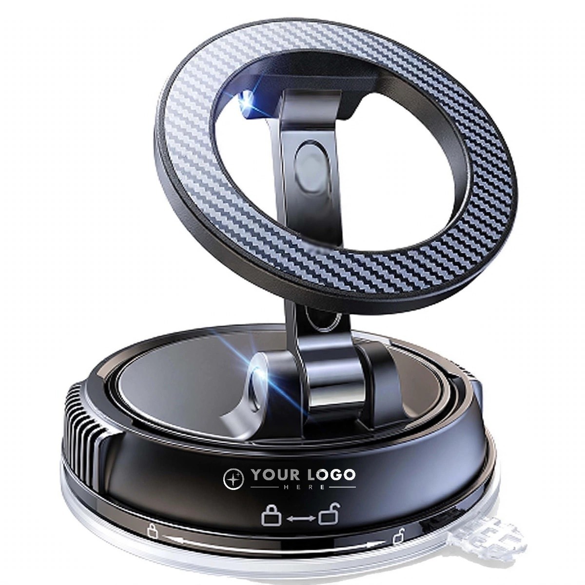Rotating Magnetic Car Phone Holder With Suction Base