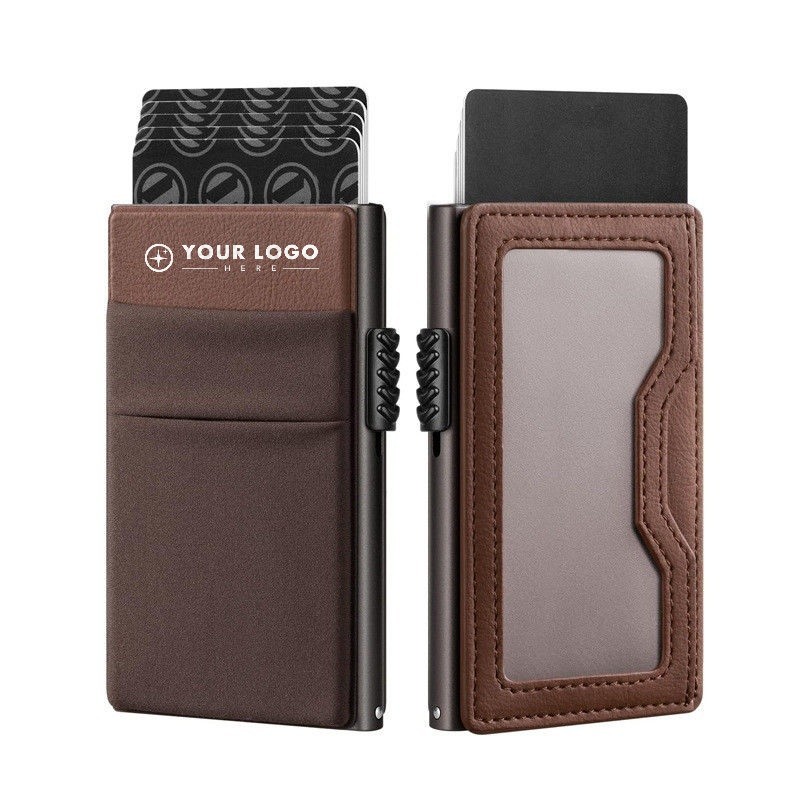 Aluminum Pop-Up Card Wallet With RFID Blocking
