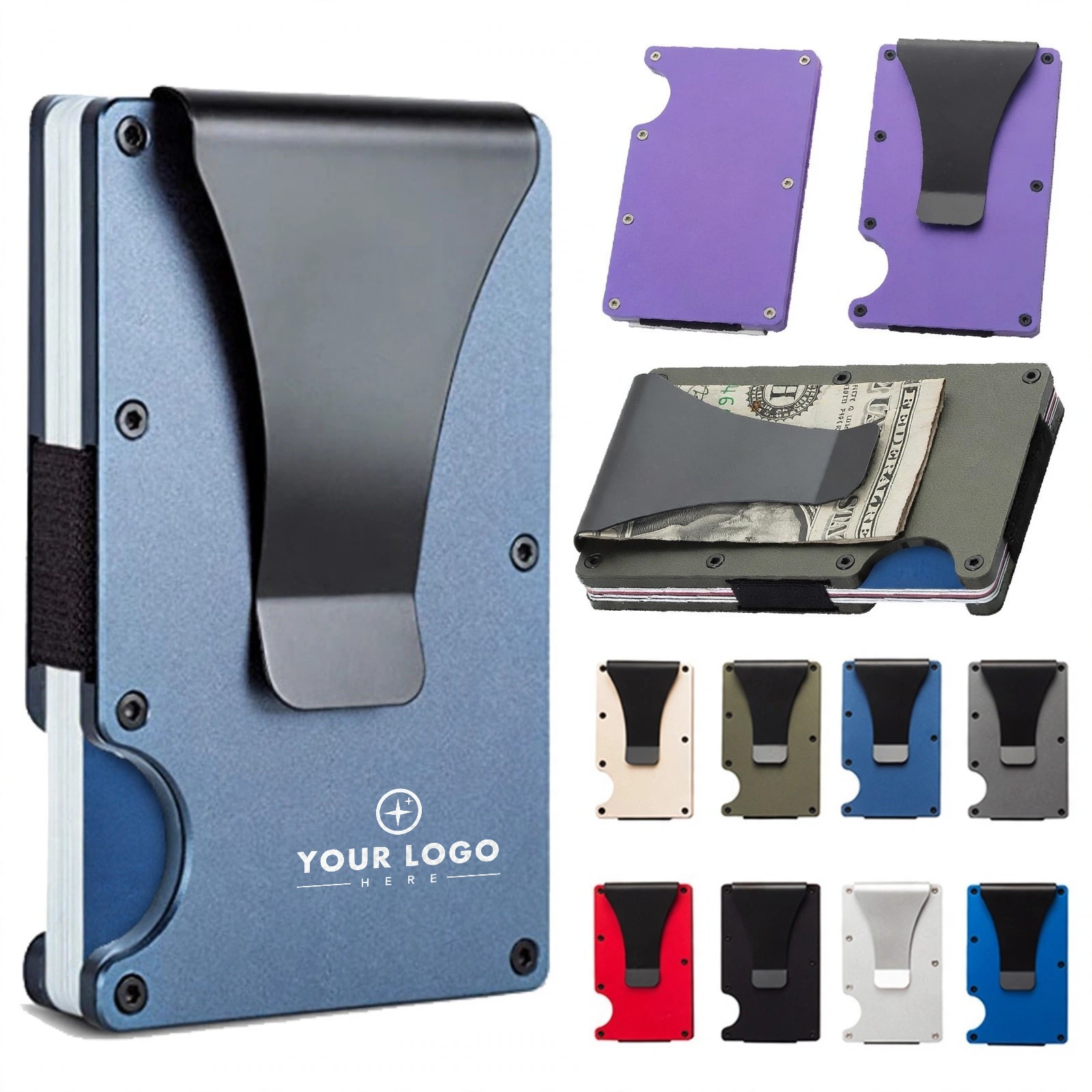 Aluminum RFID-Blocking Card Wallet