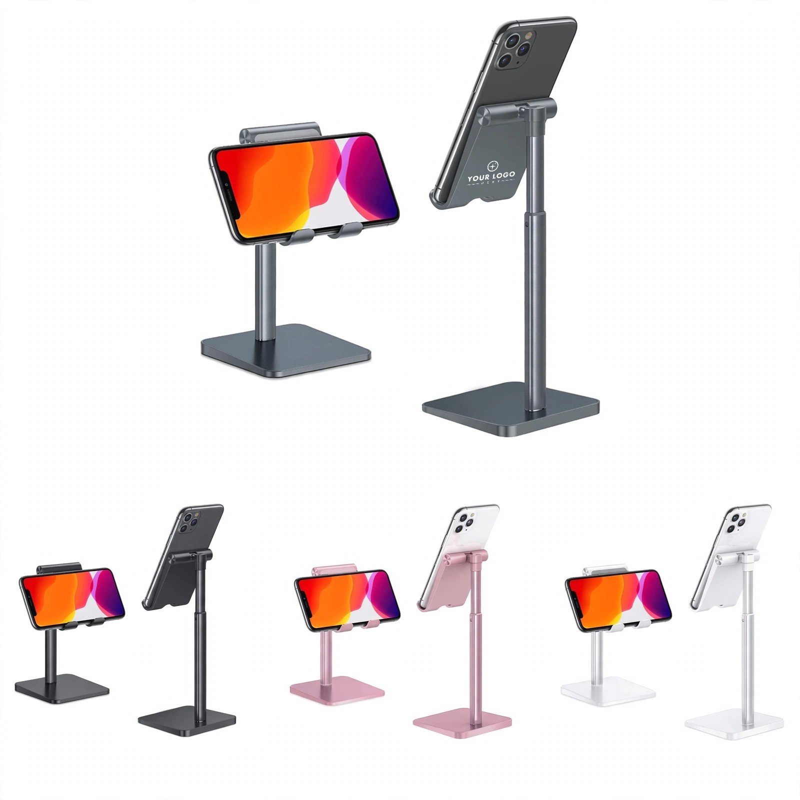 Telescopic Aluminum Desk Phone Stand