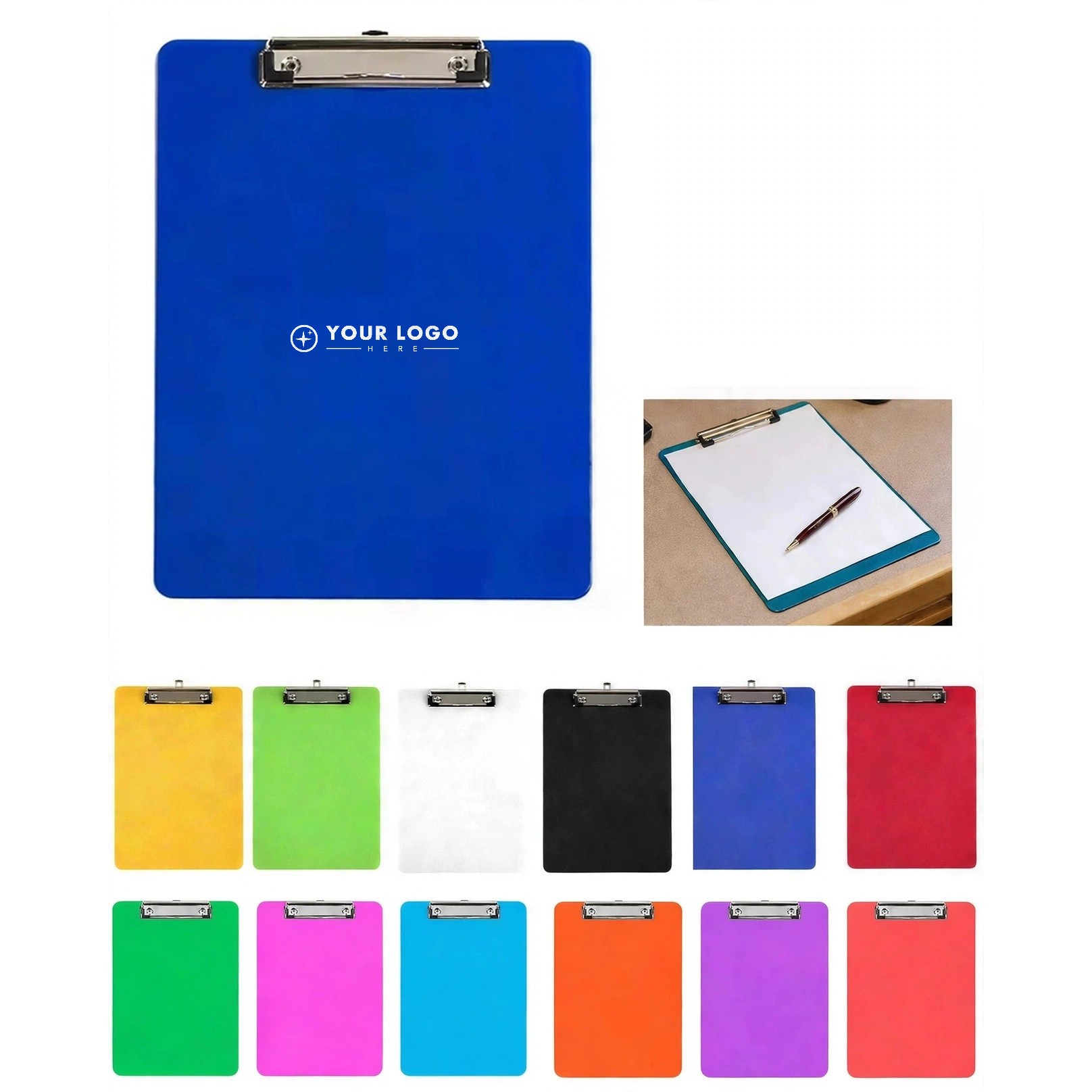 Letter-Size PP Plastic Clipboard