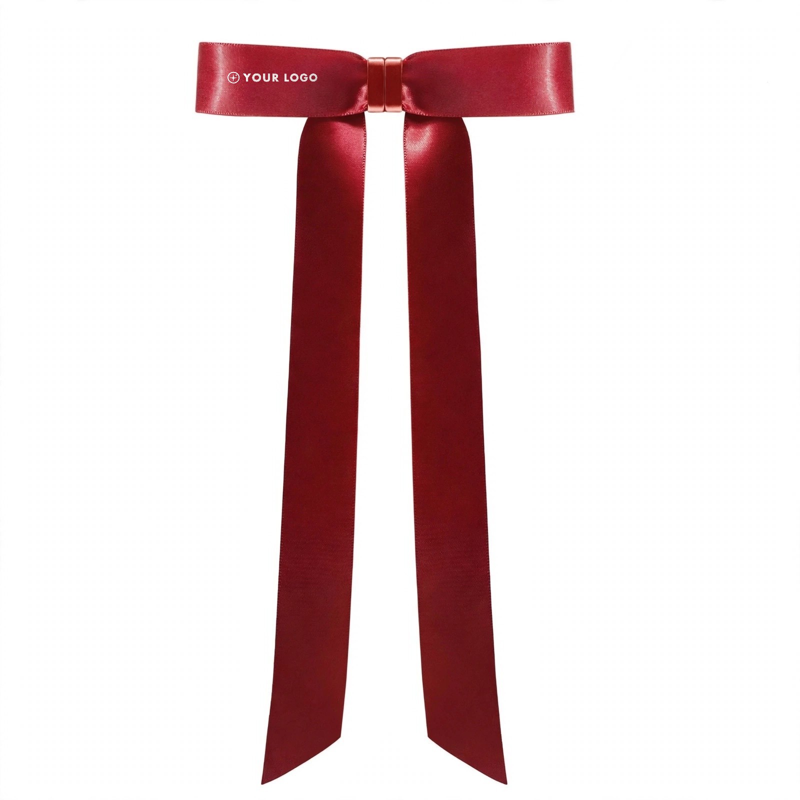 Satin Ribbon Bow Hair Clip With Long Tails