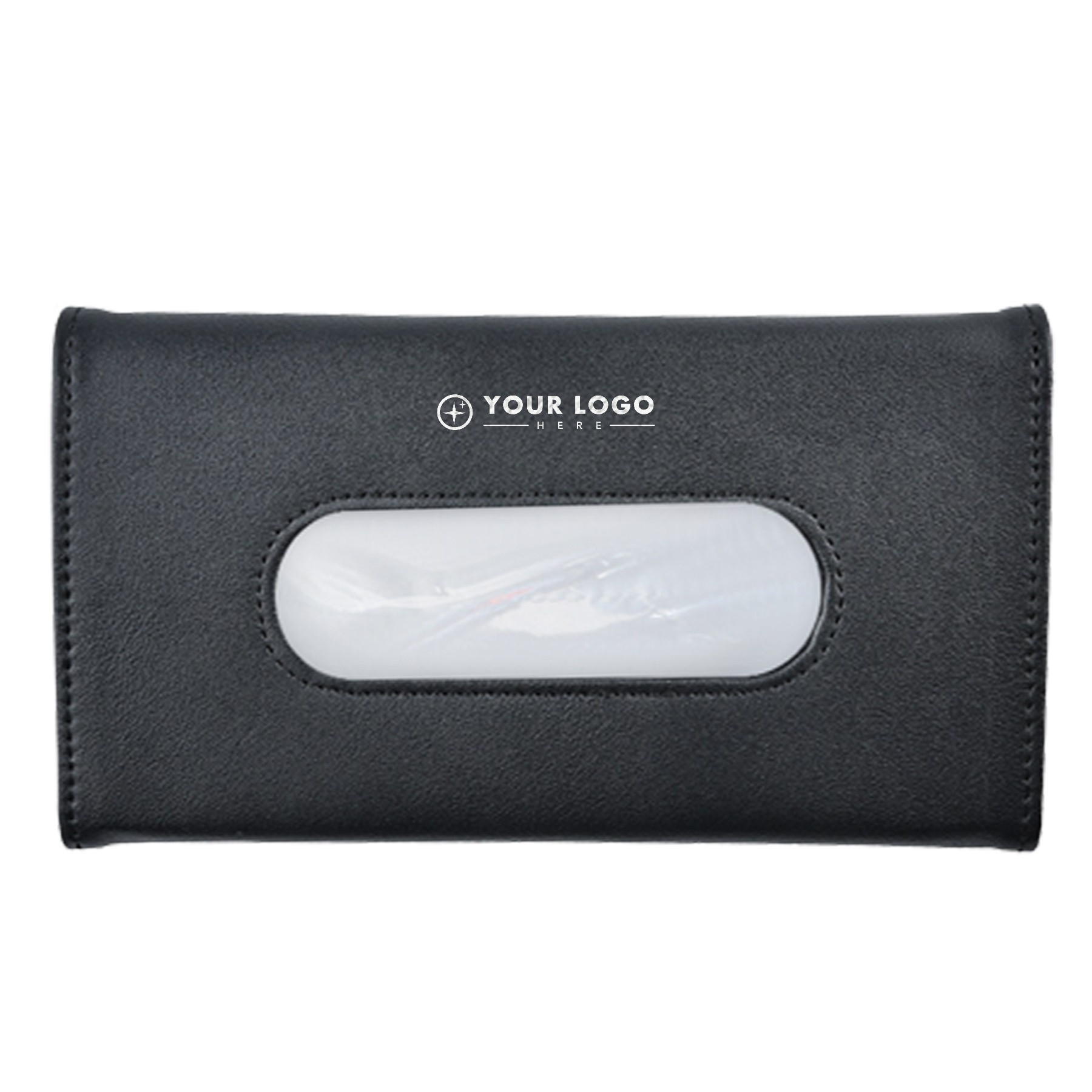 PU Leather Car Tissue Holder With Strap