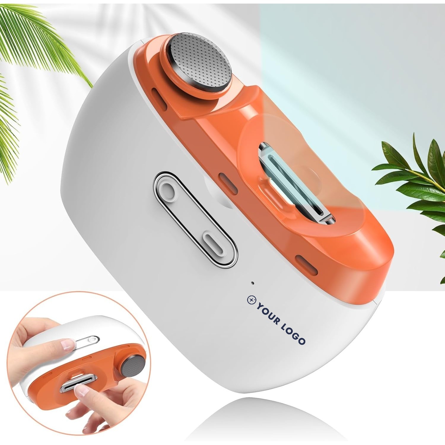 Rechargeable Electric Nail Trimmer With Cutting Guide