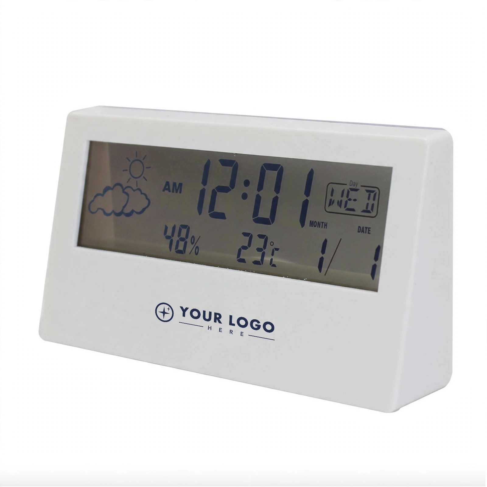 LCD Alarm Clock With Humidity and Temperature Monitor