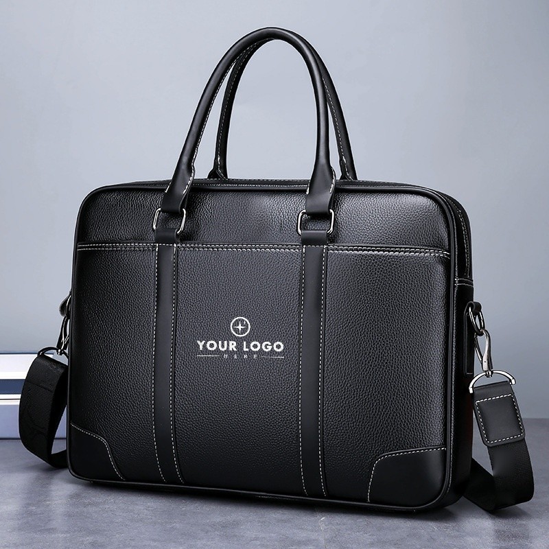 PU Leather Document Holder With Carry Strap
