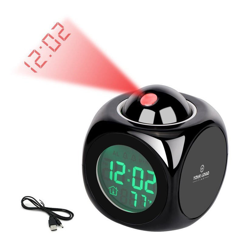 LED Projection Alarm Clock With Temperature