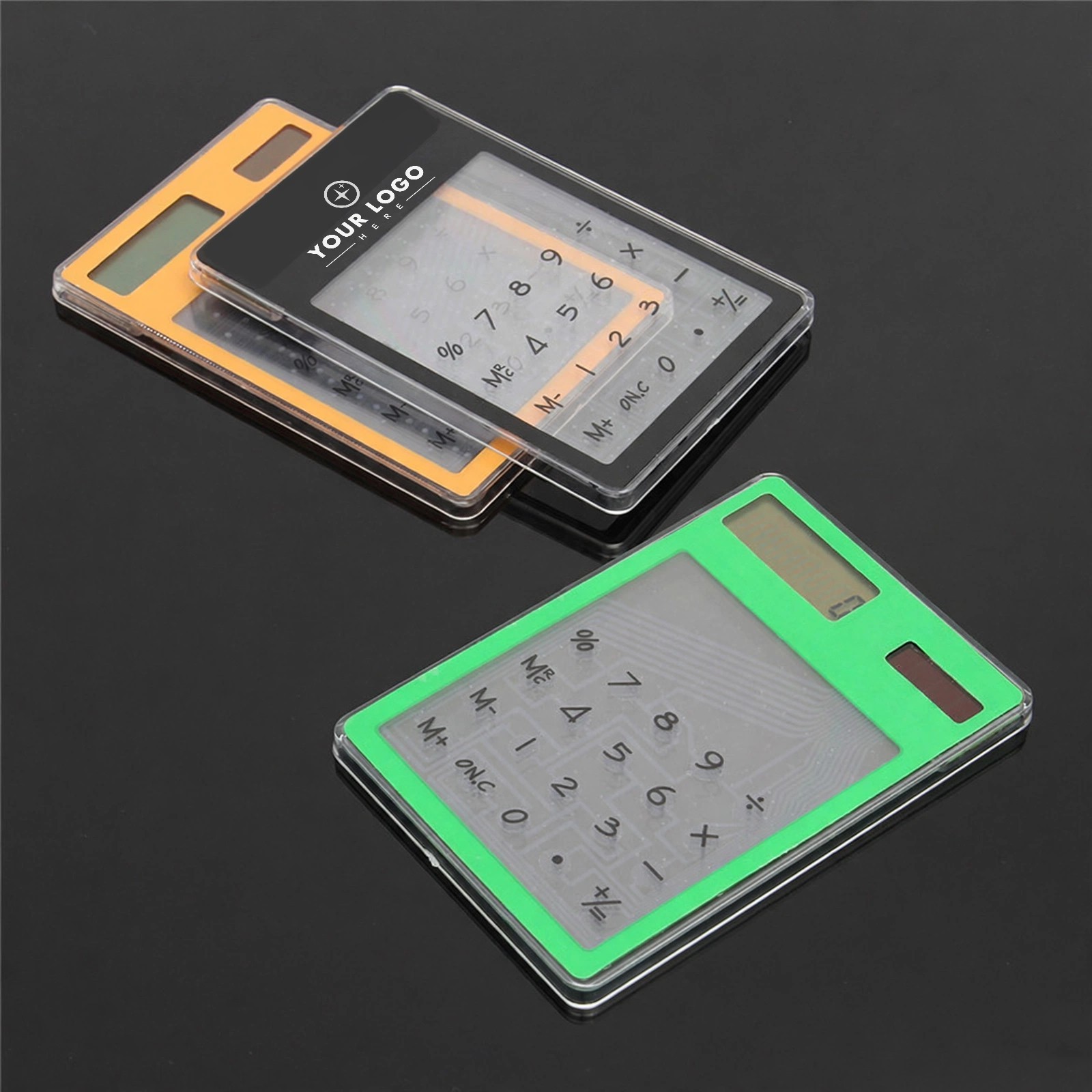 Transparent Pocket Solar Calculator