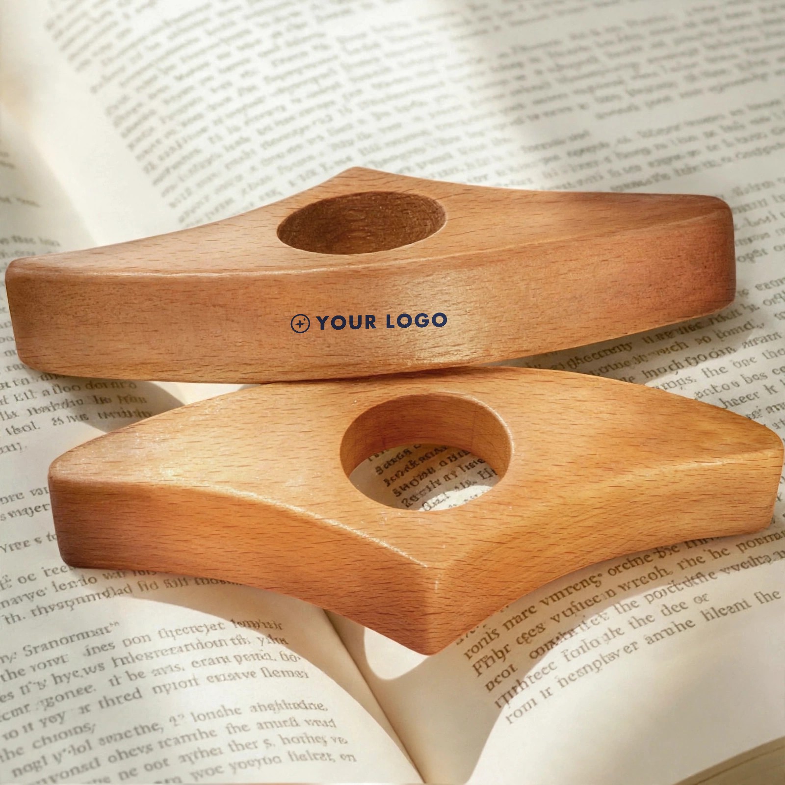 Wooden Thumb Book Page Holder