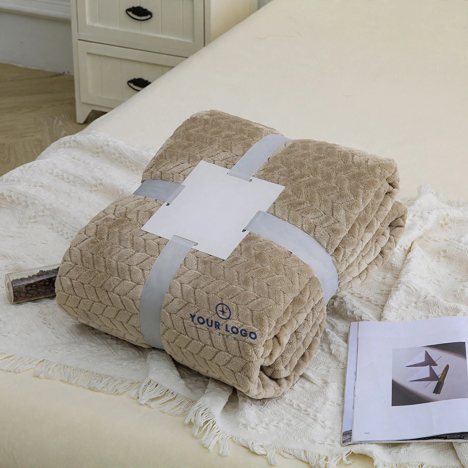 Thick Double-Layer Tortoise Velvet Throw Blanket