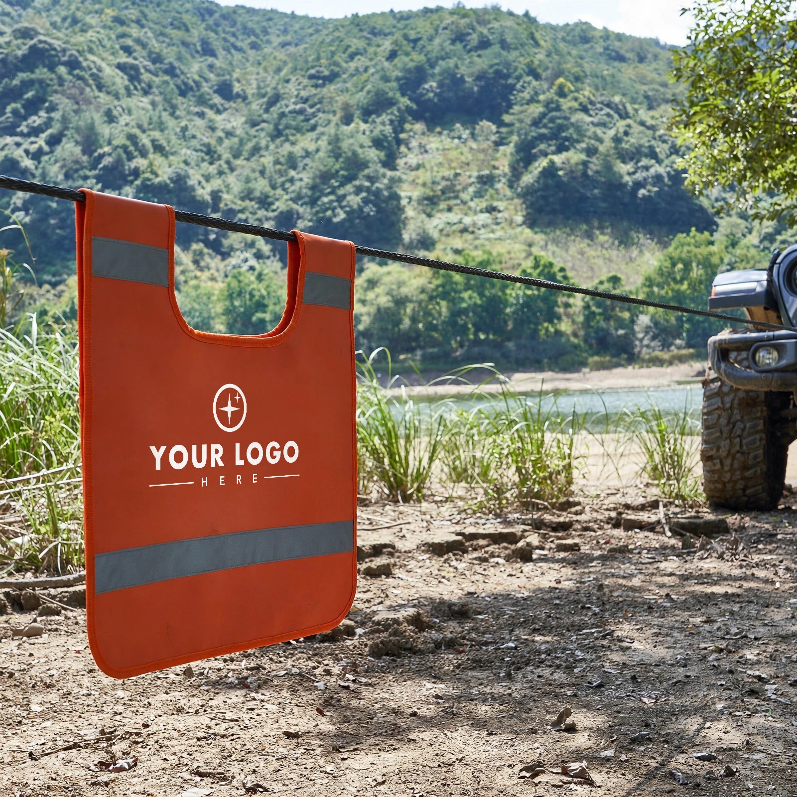 Heavy-Duty Winch Line Dampener Blanket With Pockets