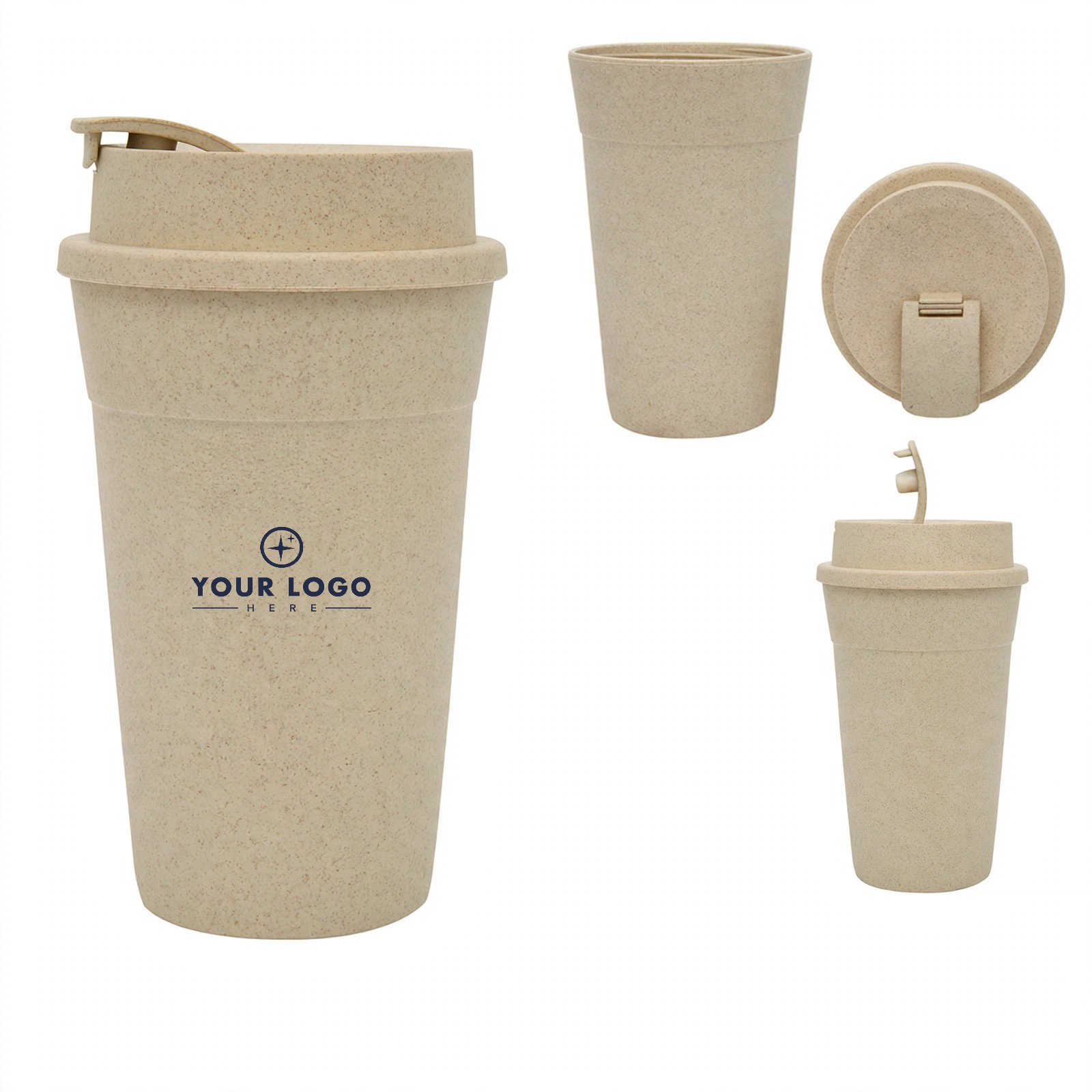 16 Oz. Plant-Based Blend Travel Tumbler