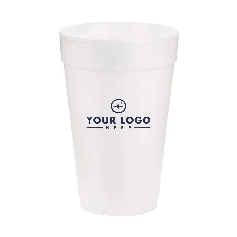 16 Oz. Insulated Foam Cup - White