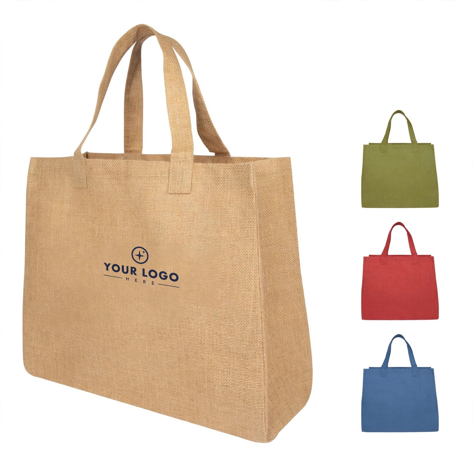 16" x 14" Large Jute Tote Bag