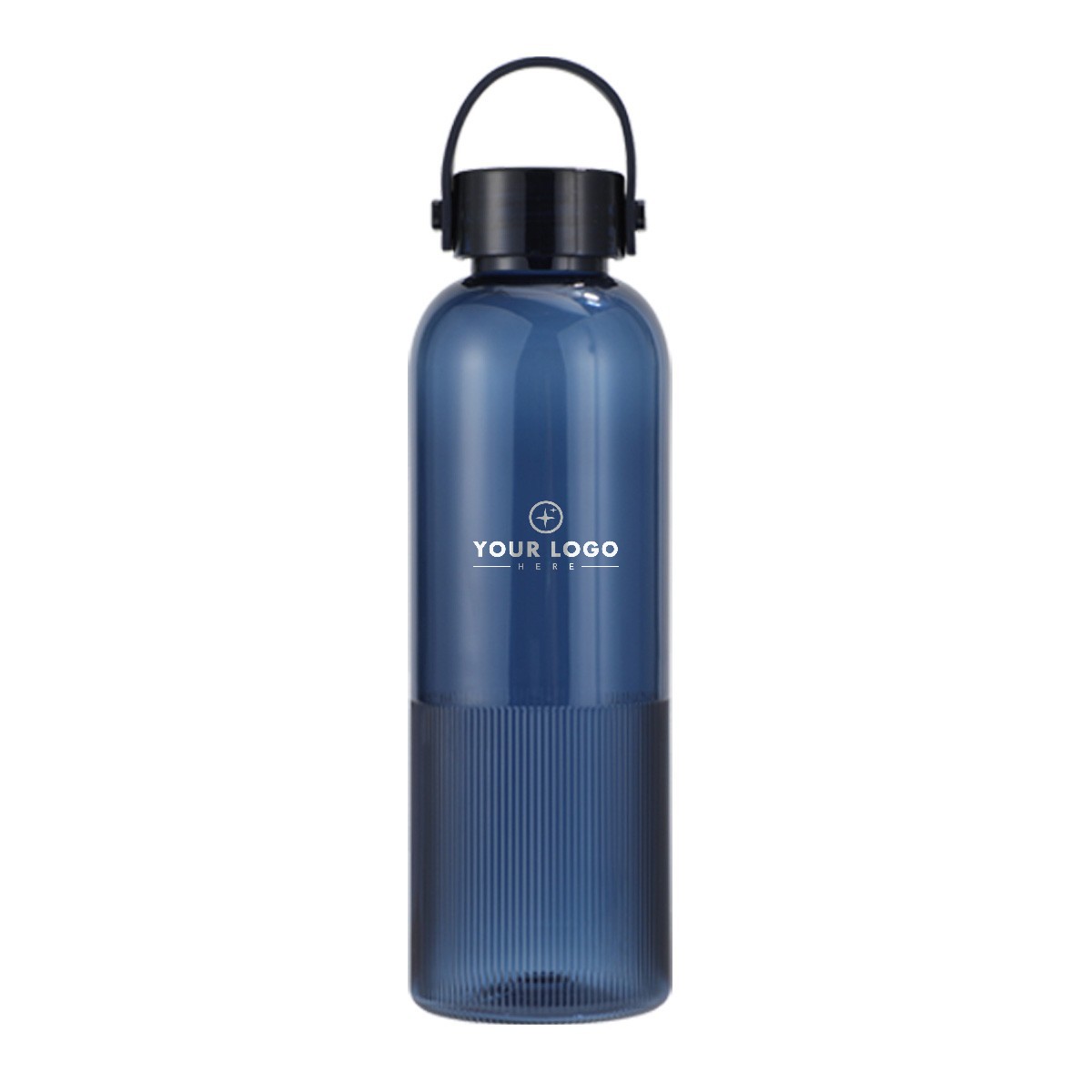 25 Oz. Recycled Plastic Fluted Water Bottle - Clear