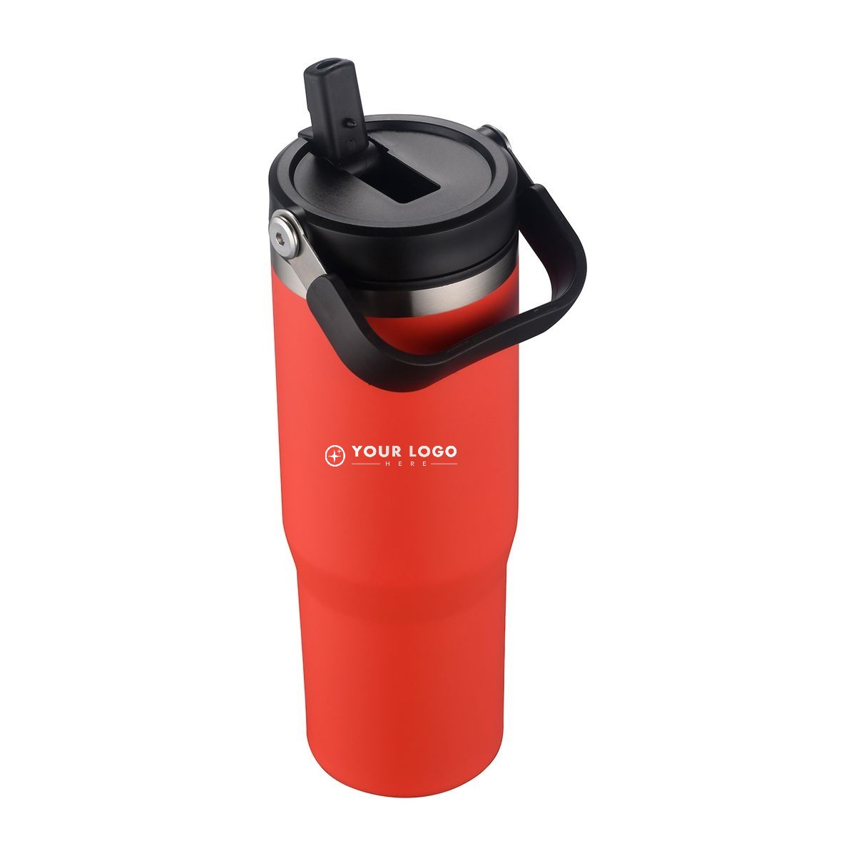 25 Oz. Vacuum Insulated Tumbler With Carry-Handle Lid - Recycled Lime Green