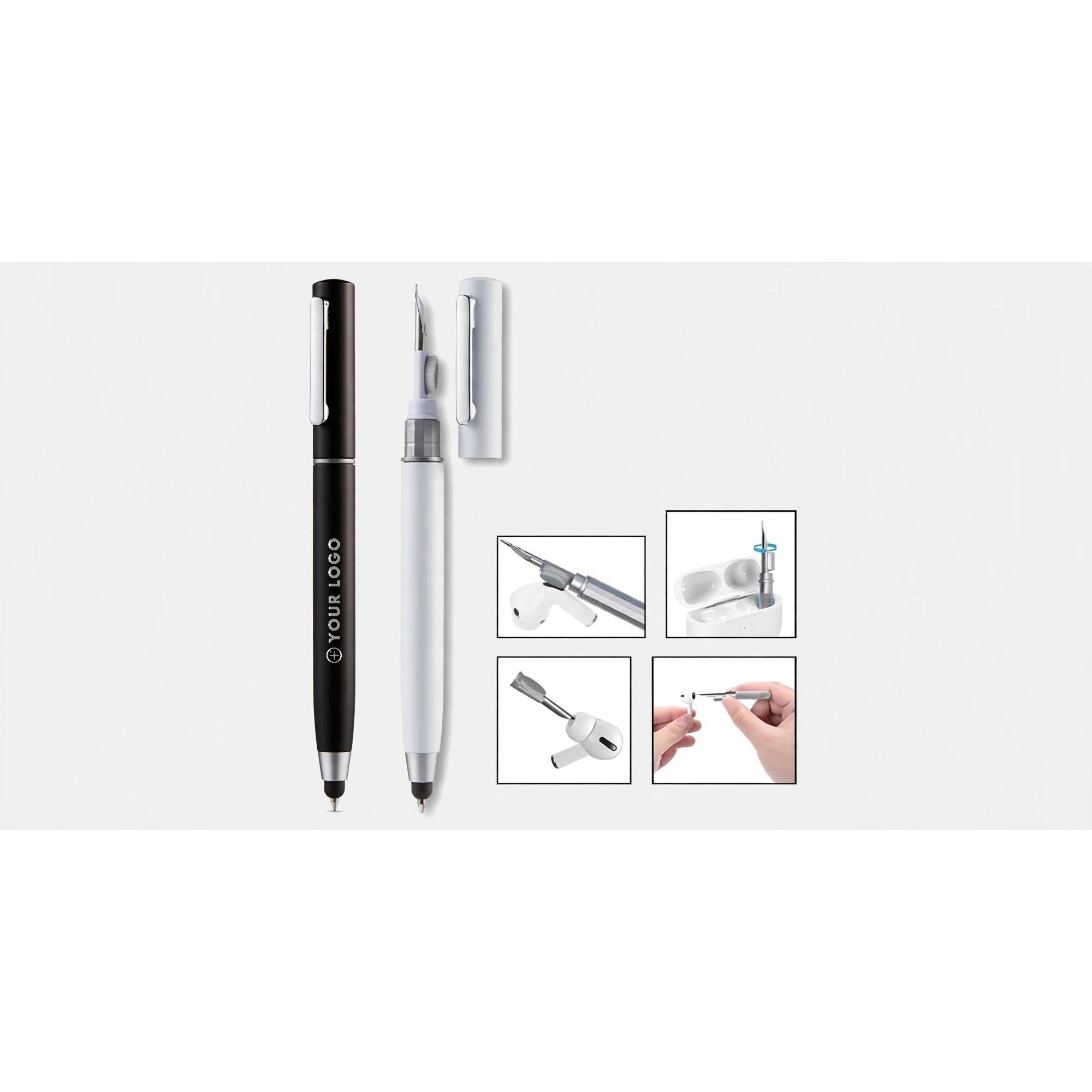 3-in-1 Earbud Cleaning Pen With Stylus