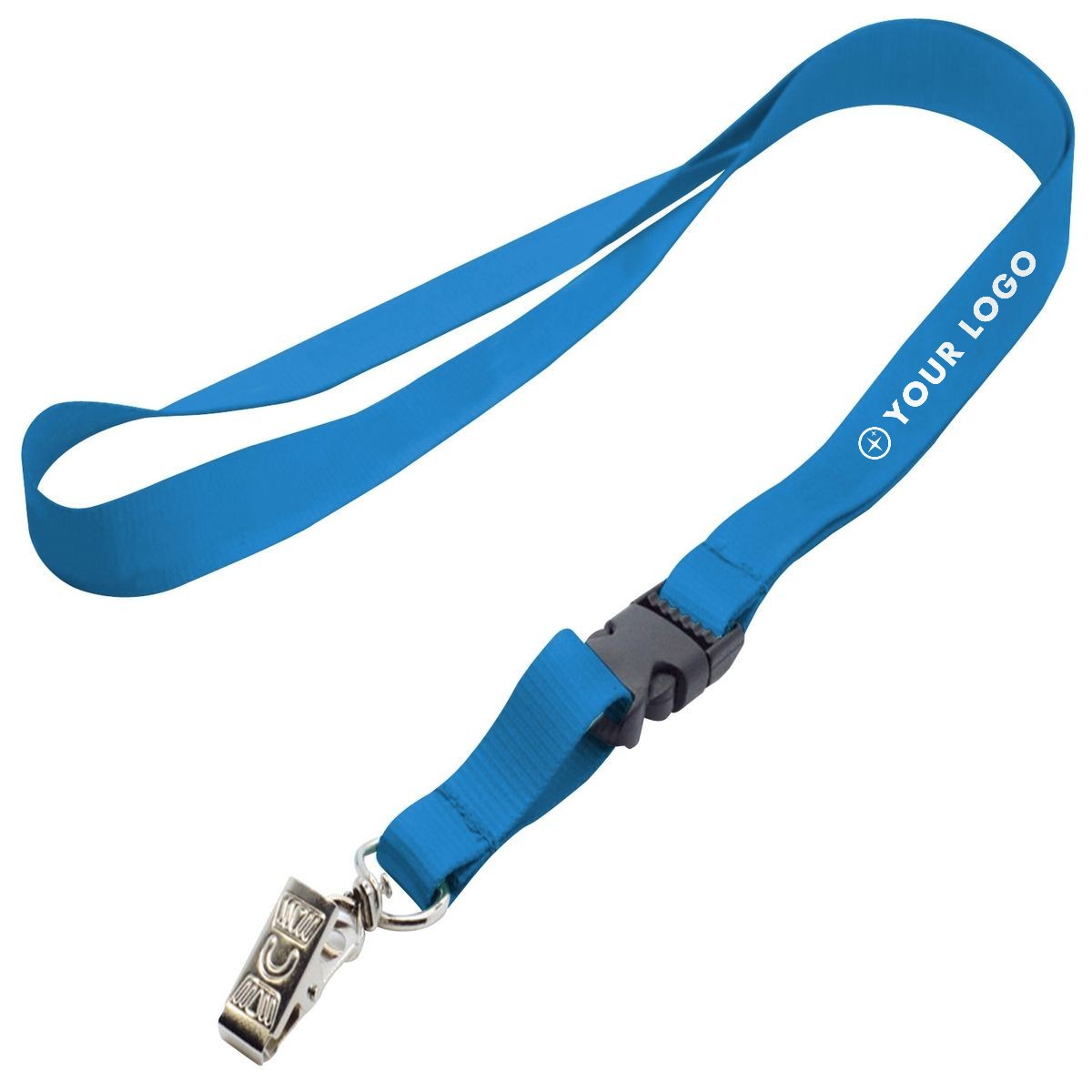 3/4" Satin Polyester Lanyard With Buckle Release