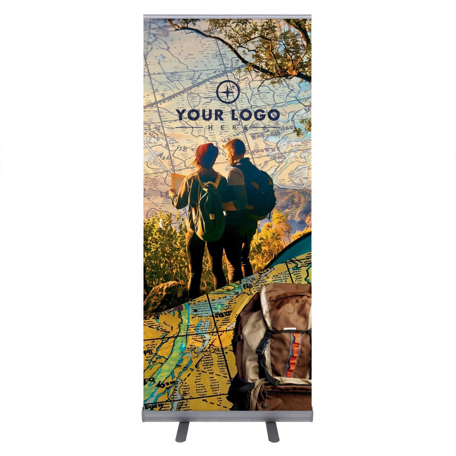 33.5" Economy Retractable Banner Stand