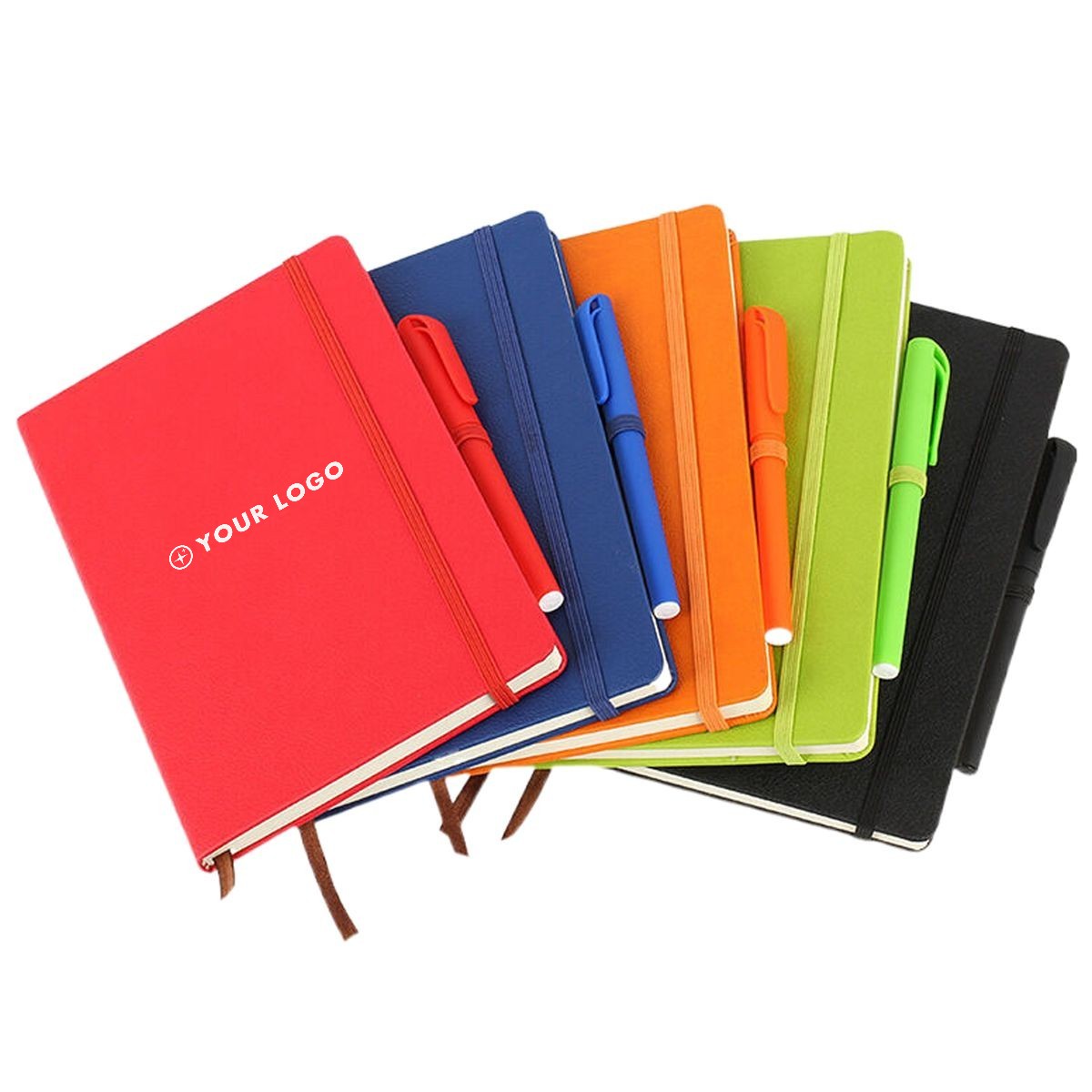 4" x 6" Recycled PU Hardcover Notebook and Pen Set