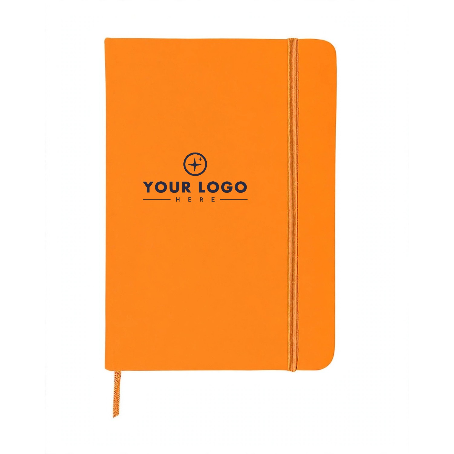 5" x 7" Soft-Touch Hardcover Journal With Elastic Band
