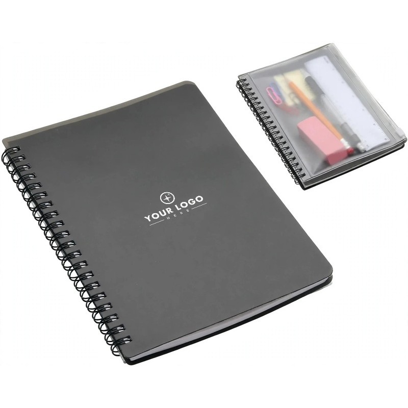 5" x 7" Spiral Notebook With Resealable Pouch