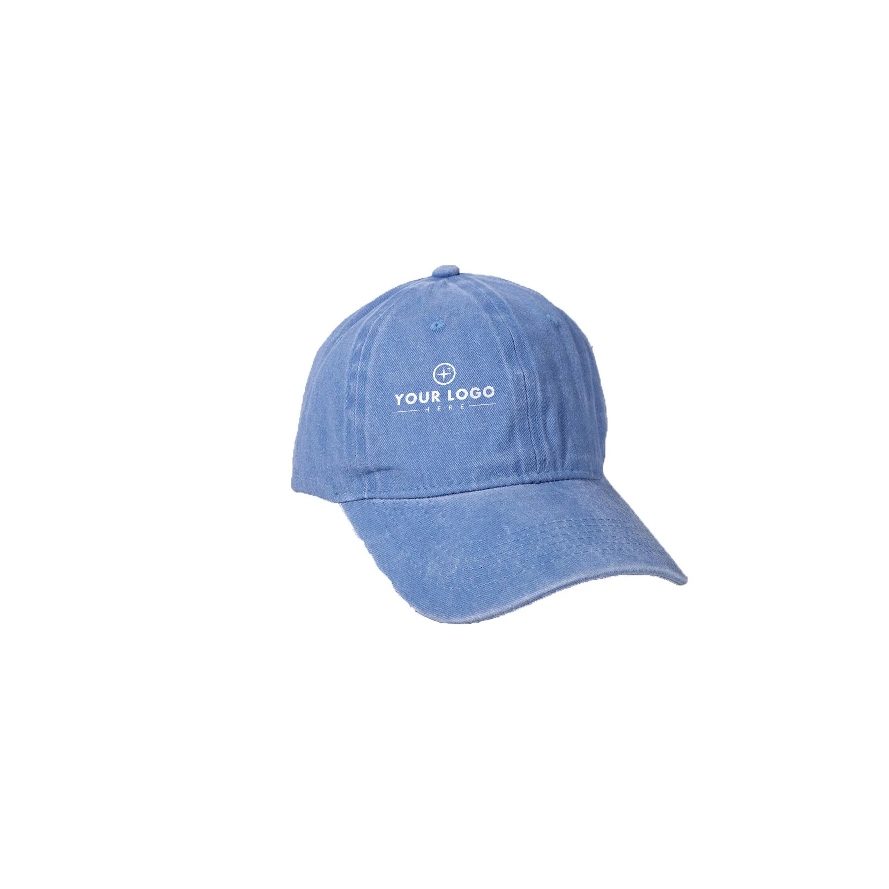 6-Panel Pigment-Dyed Cotton Twill Cap