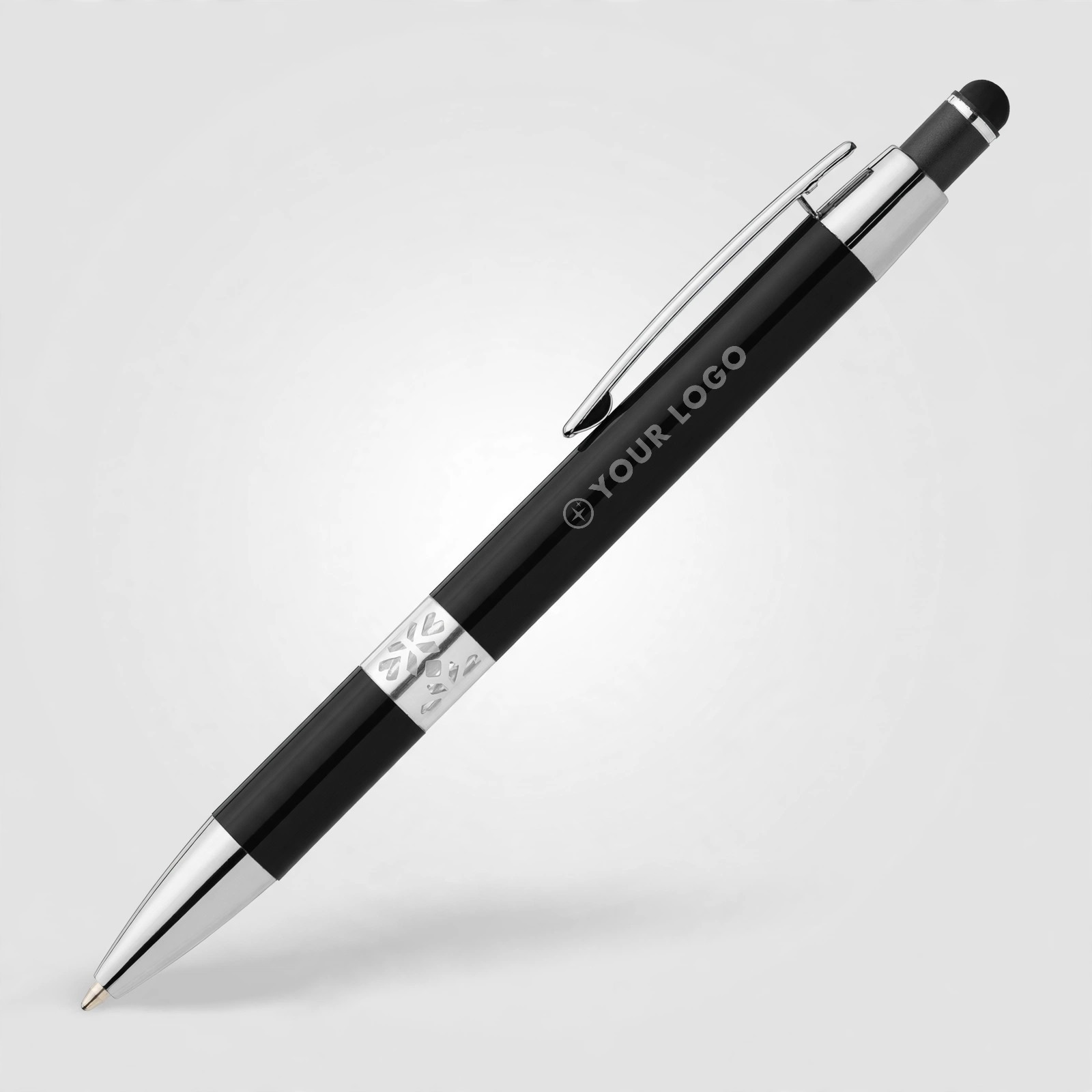 Aluminum Stylus Pen With Chrome Trim