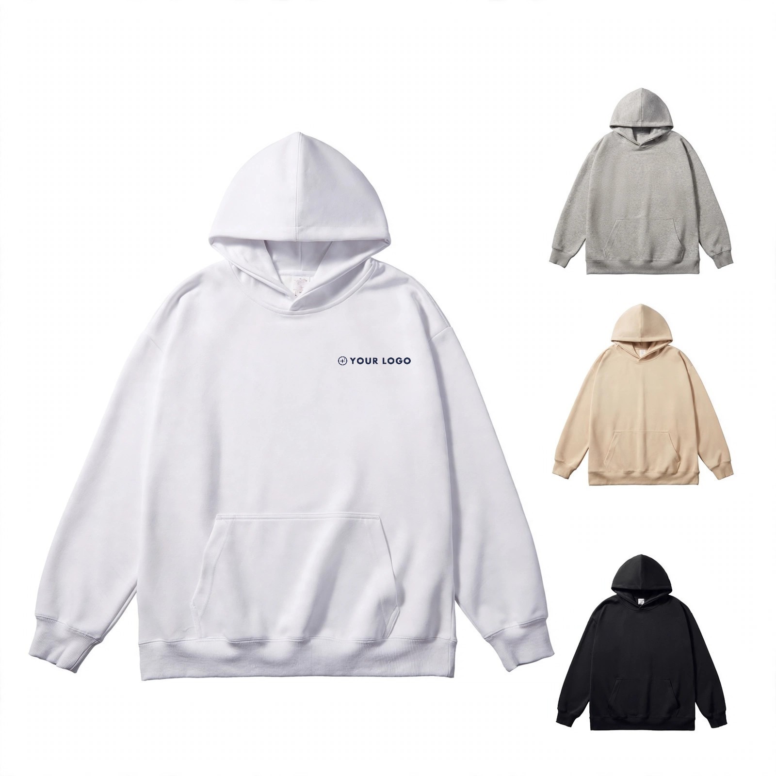 Triblend Pullover Hooded Sweatshirt