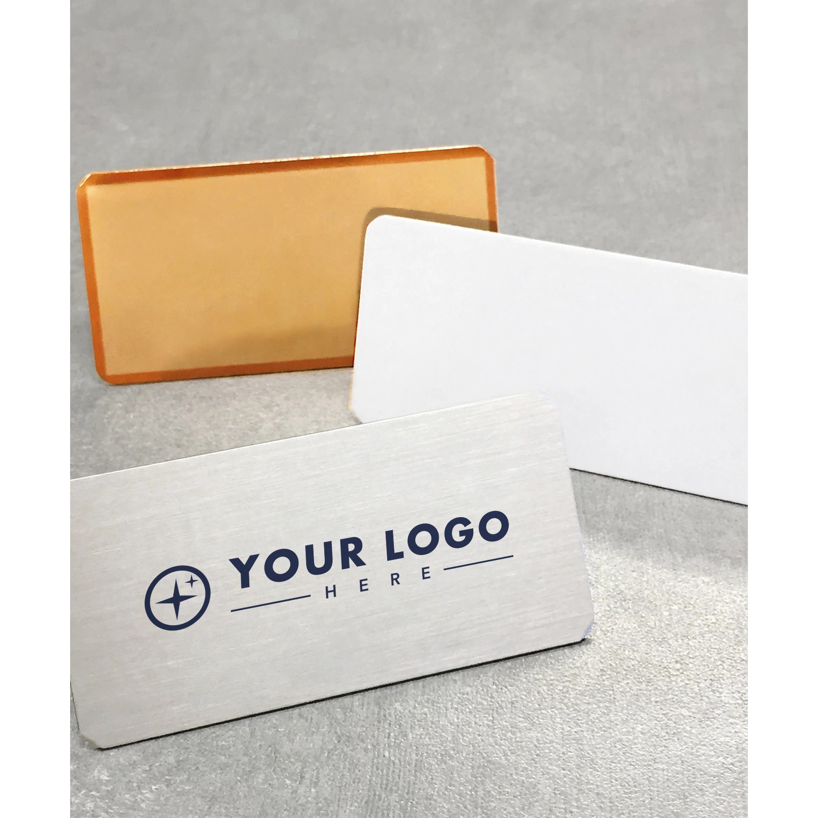 Aluminum Name Badge With Rounded Corners