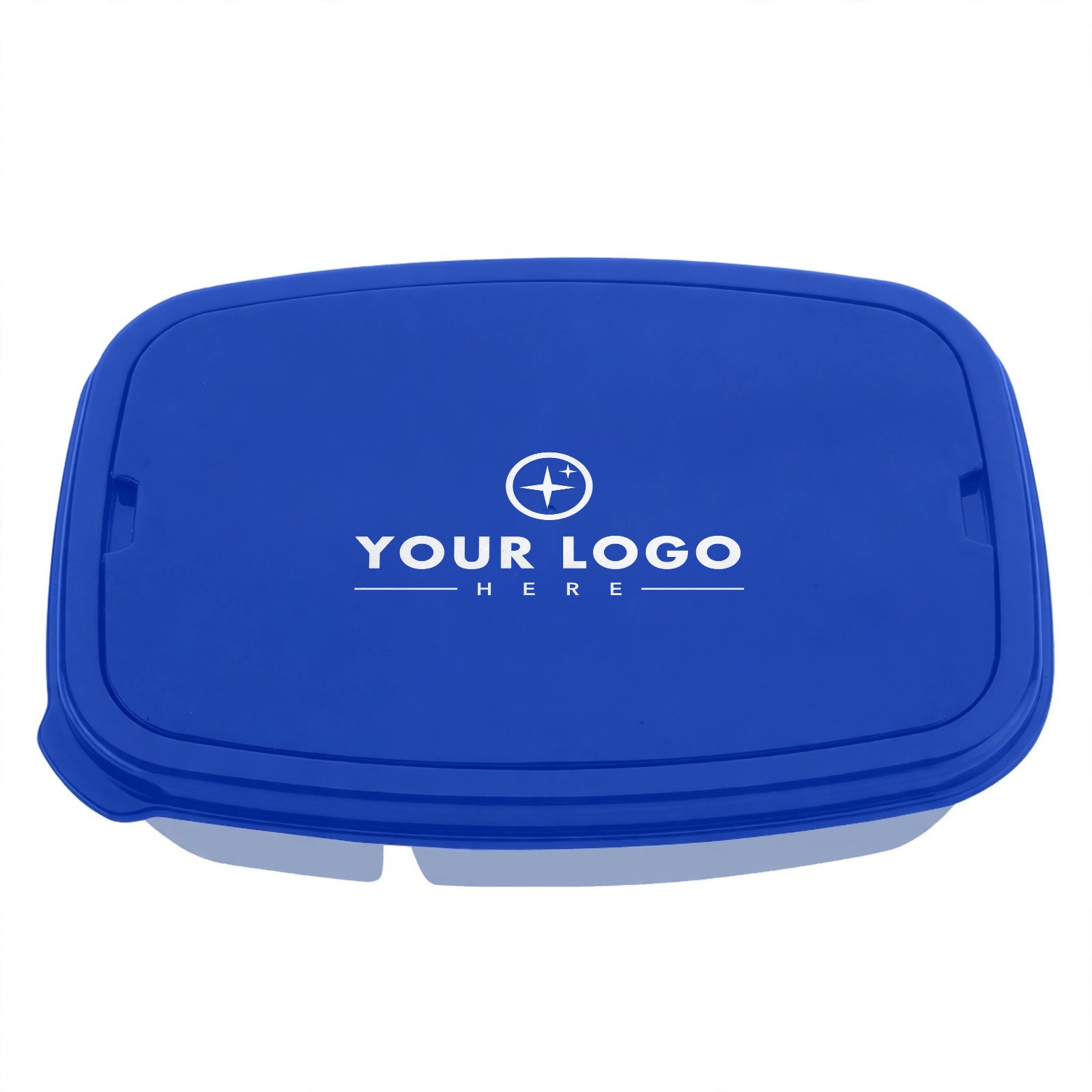 2-Compartment Food Container With Utensils