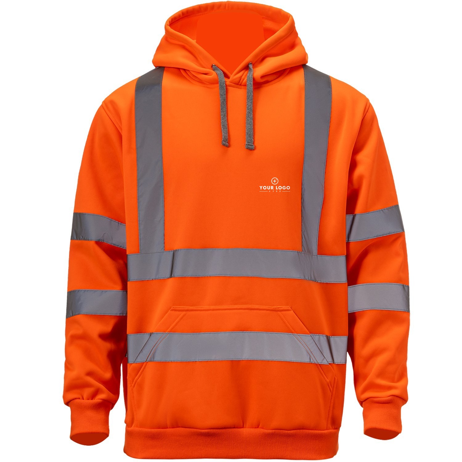 Hi-Vis Reflective Safety Pullover Hoodie