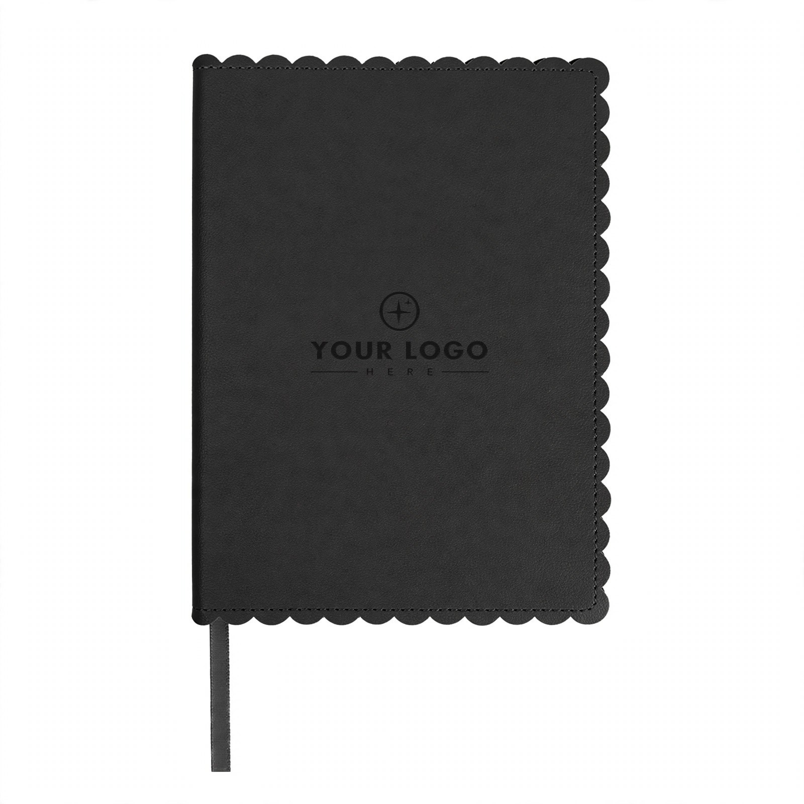 Recycled Journal With Scalloped-Edge Cover