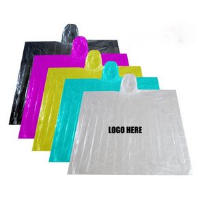 Disposable Rain Poncho - Clear