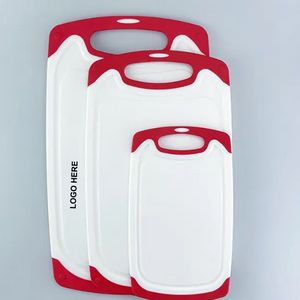 Eco Friendly Cutting Board (15.8"x 9.6") - White/Red