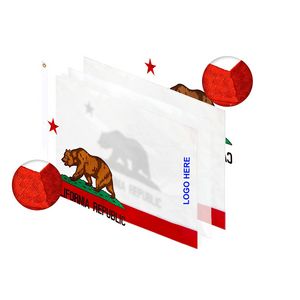 California State Flag - White