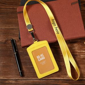 Badge Holder w/Lanyard - Yellow