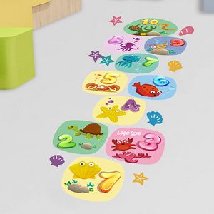 12" Floor Decal - White