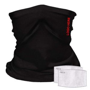 Neck Gaiter w/Filter - Black