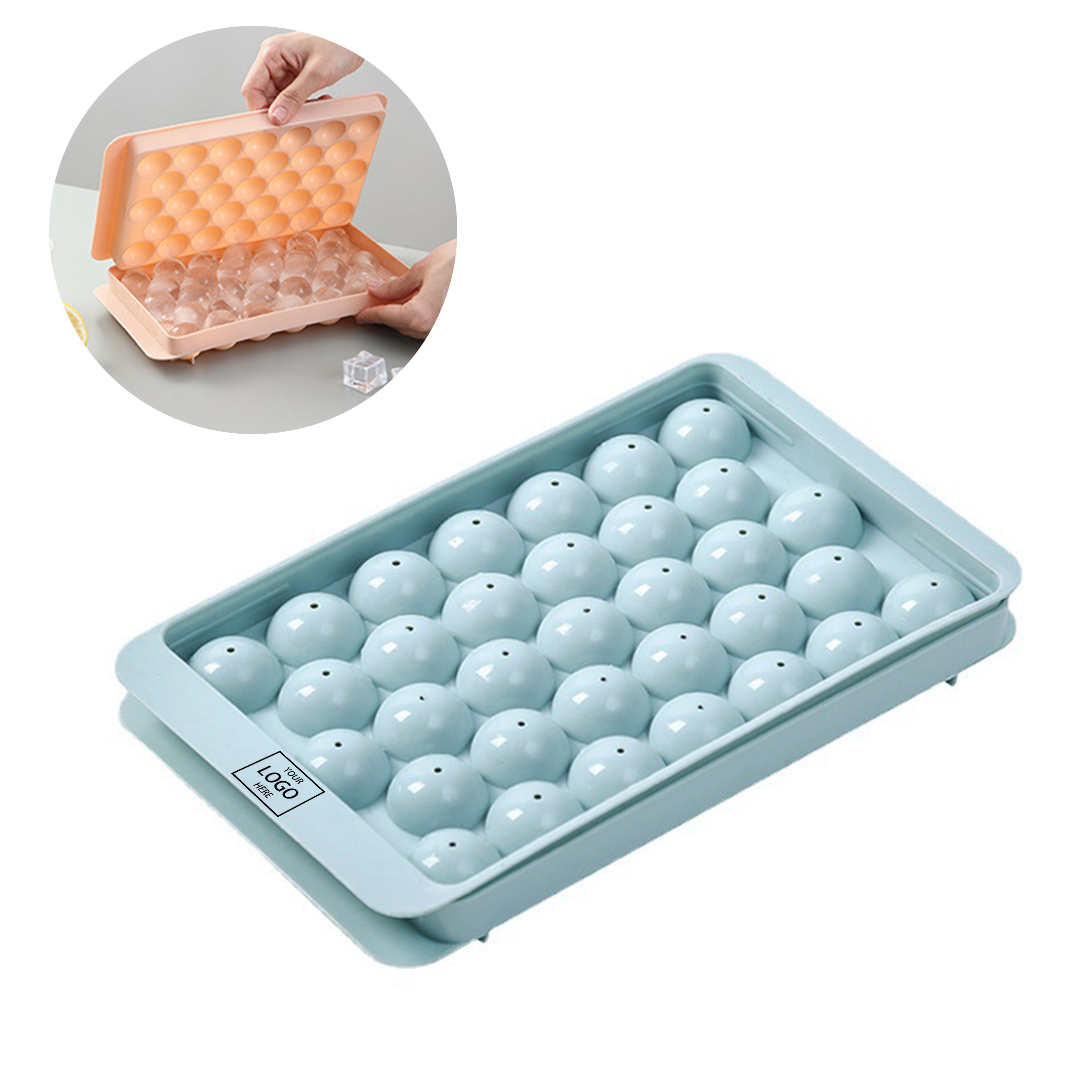 Silicone Ice Tray Molds - Blue