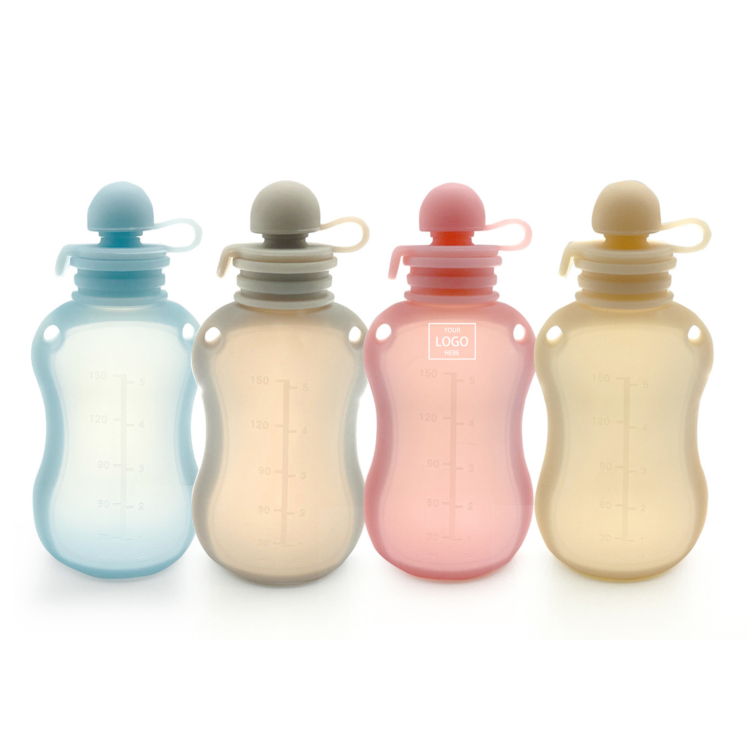 Silicone Milk Storage Bag - Light Brown