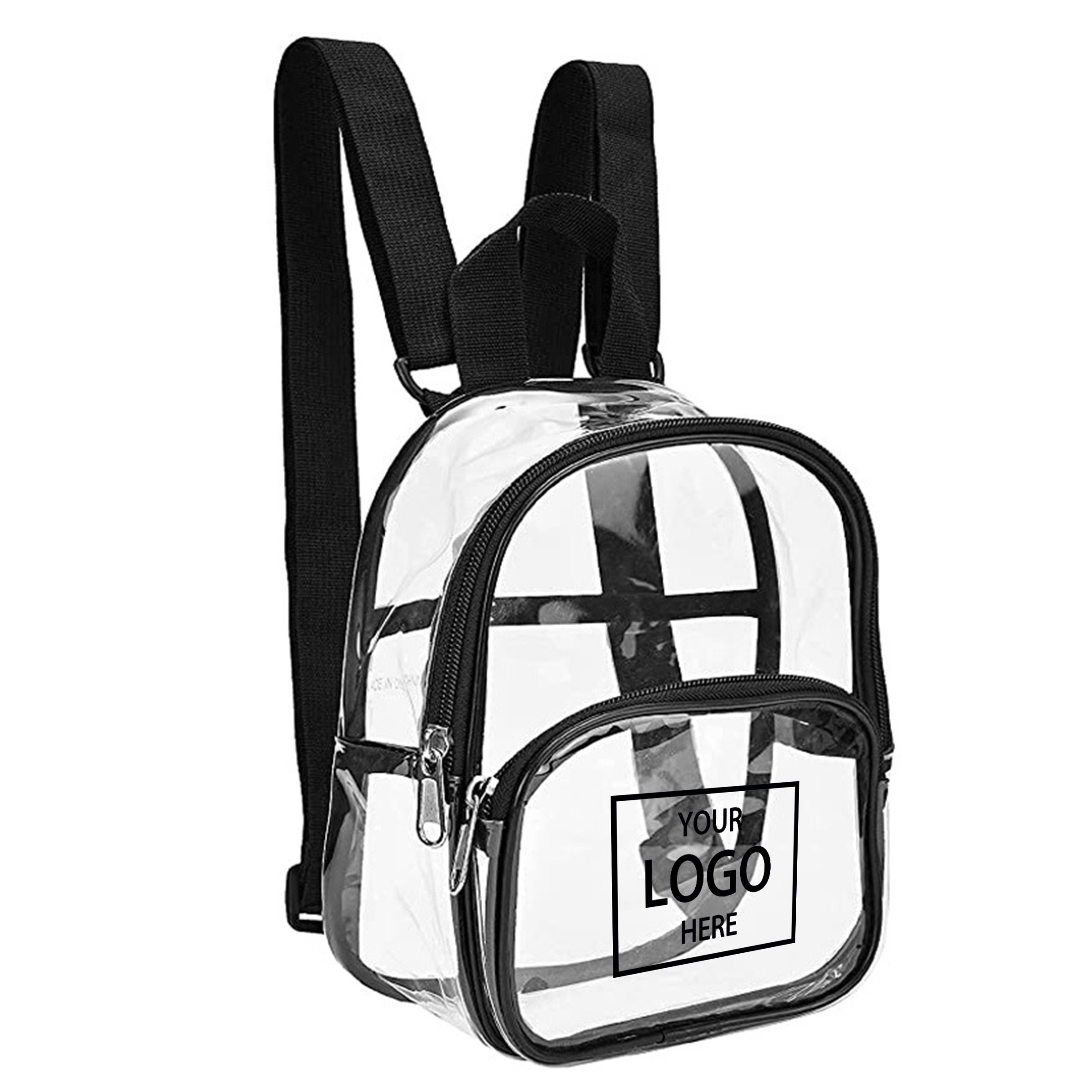 Transparent PVC Backpack - Black