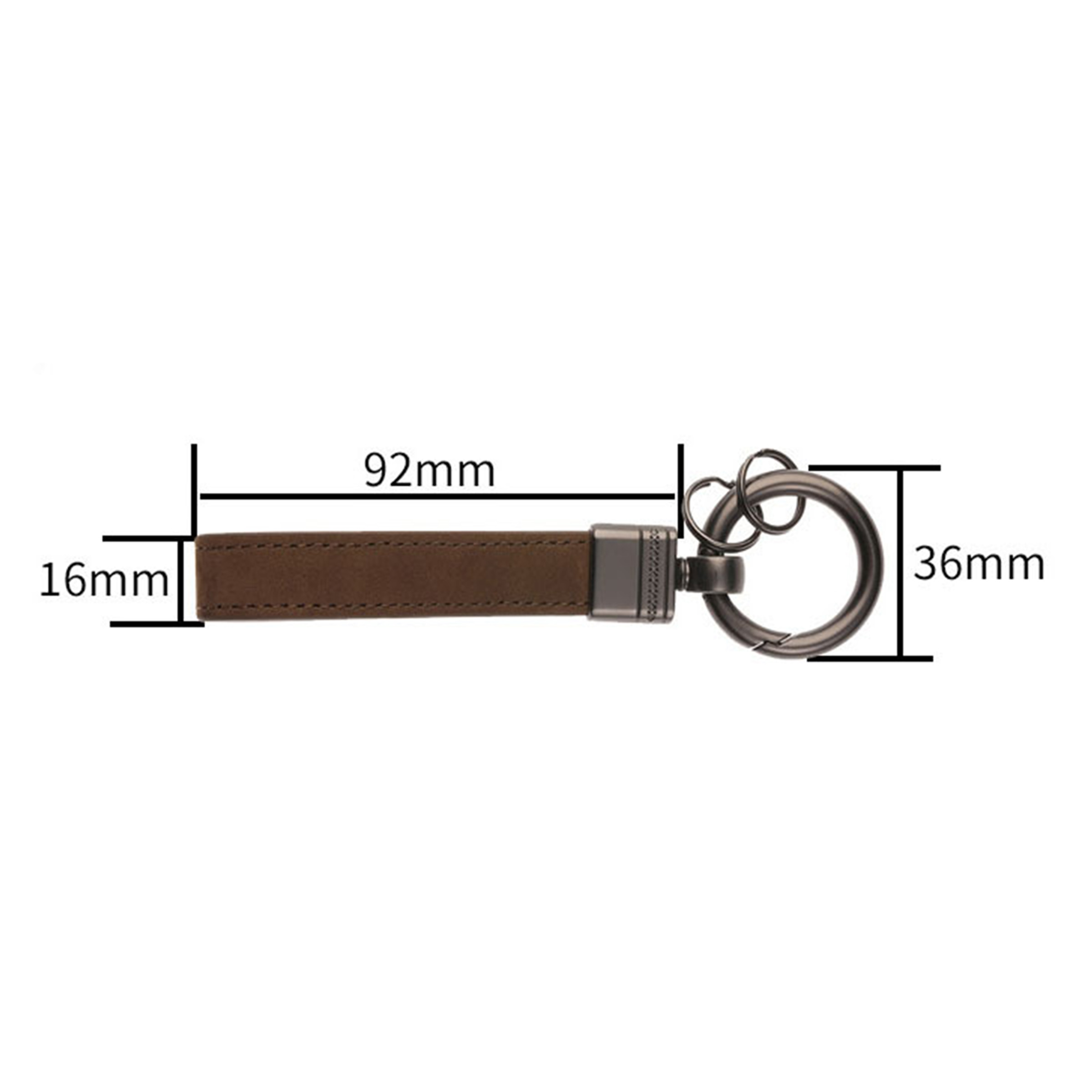 Leather keychain