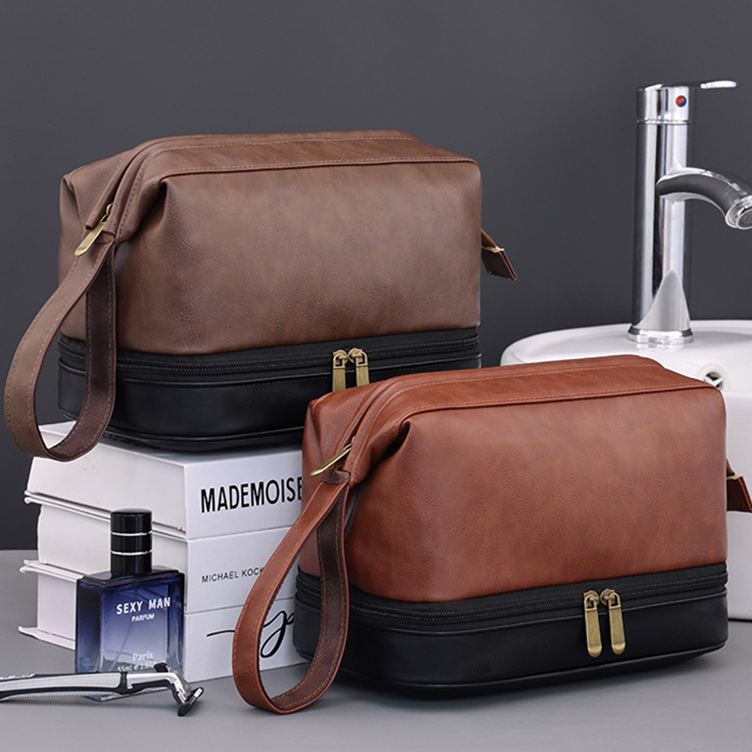 Double-Layer Toiletry Bag