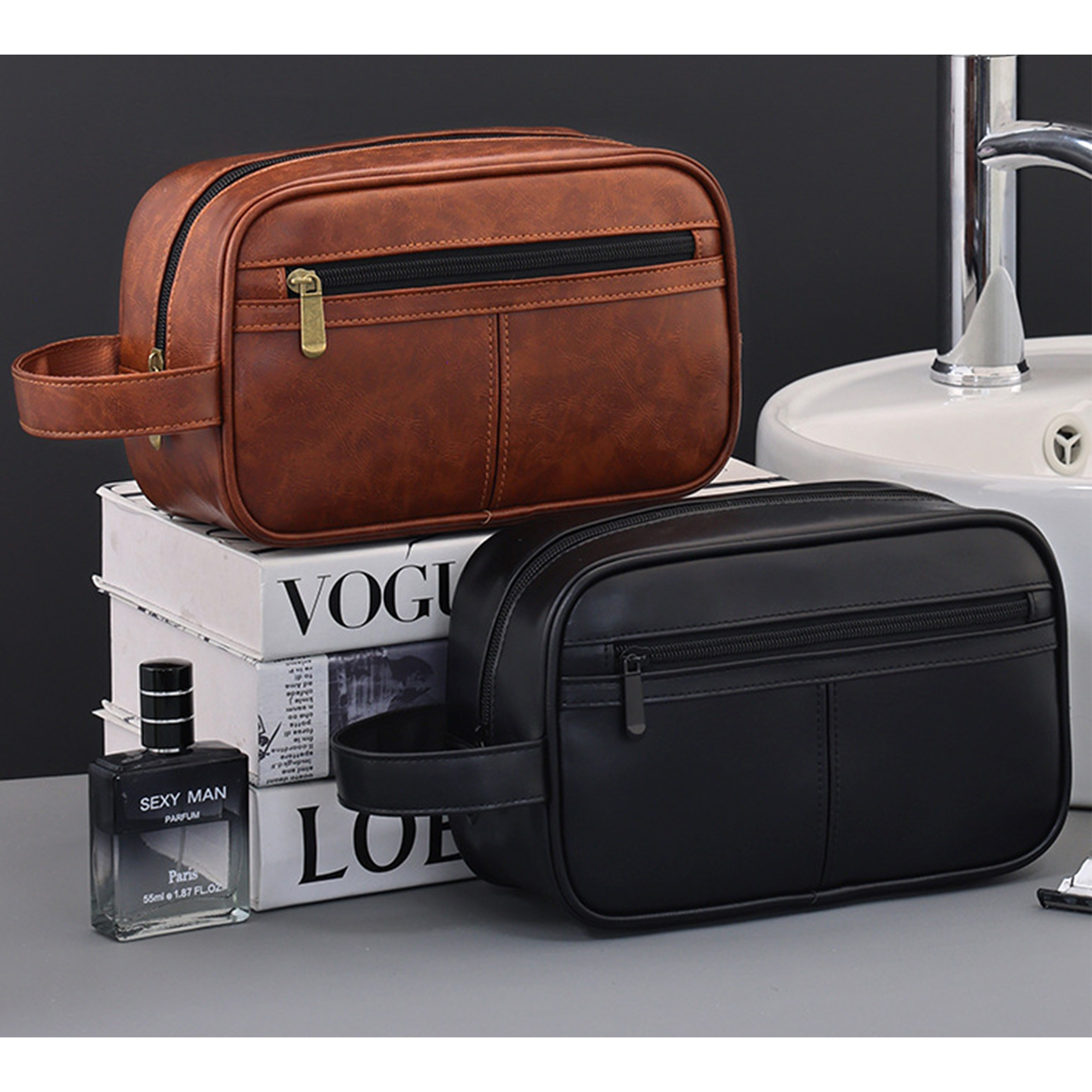 PU Leather Toiletry Bag