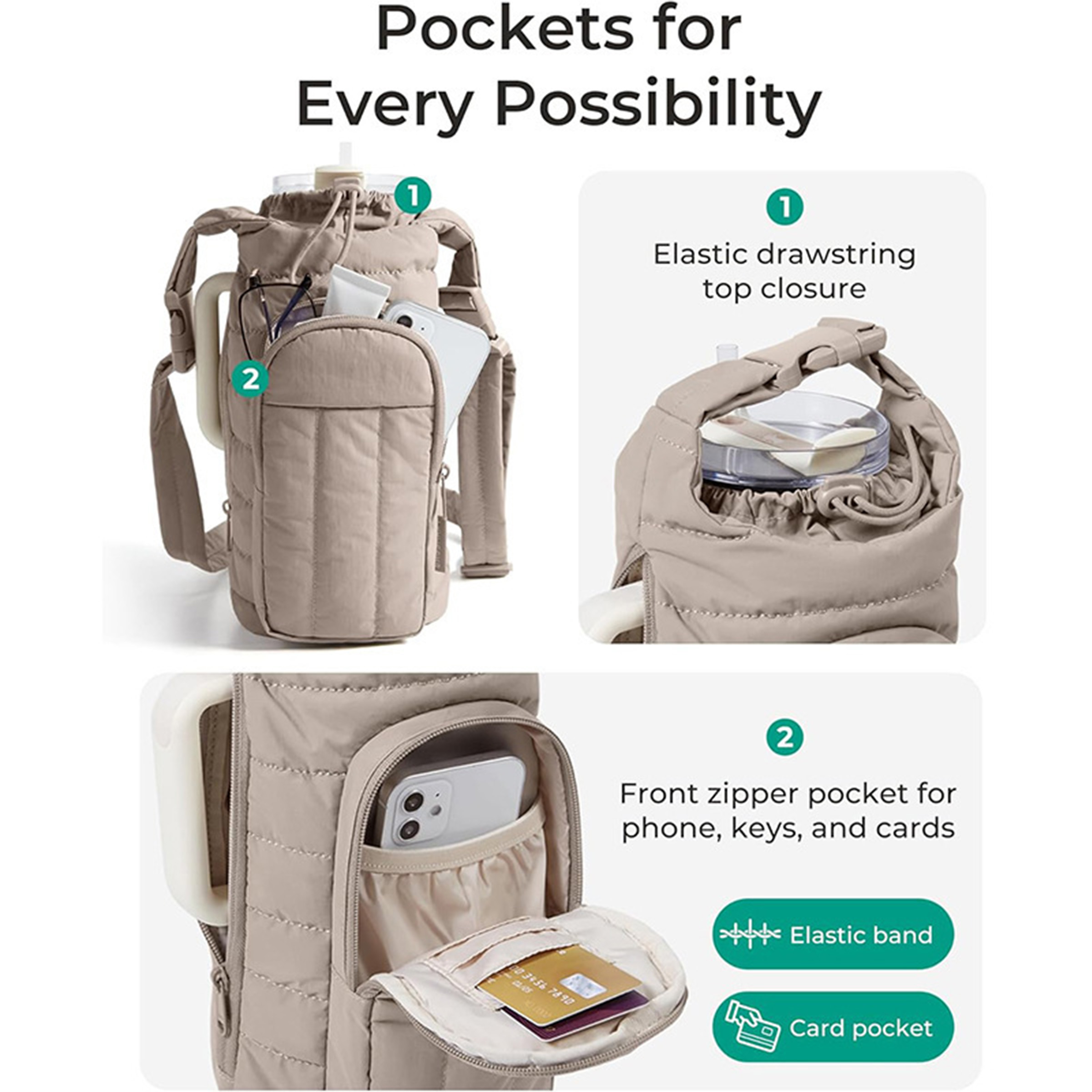 Crossbody Insulated Bottle Bag