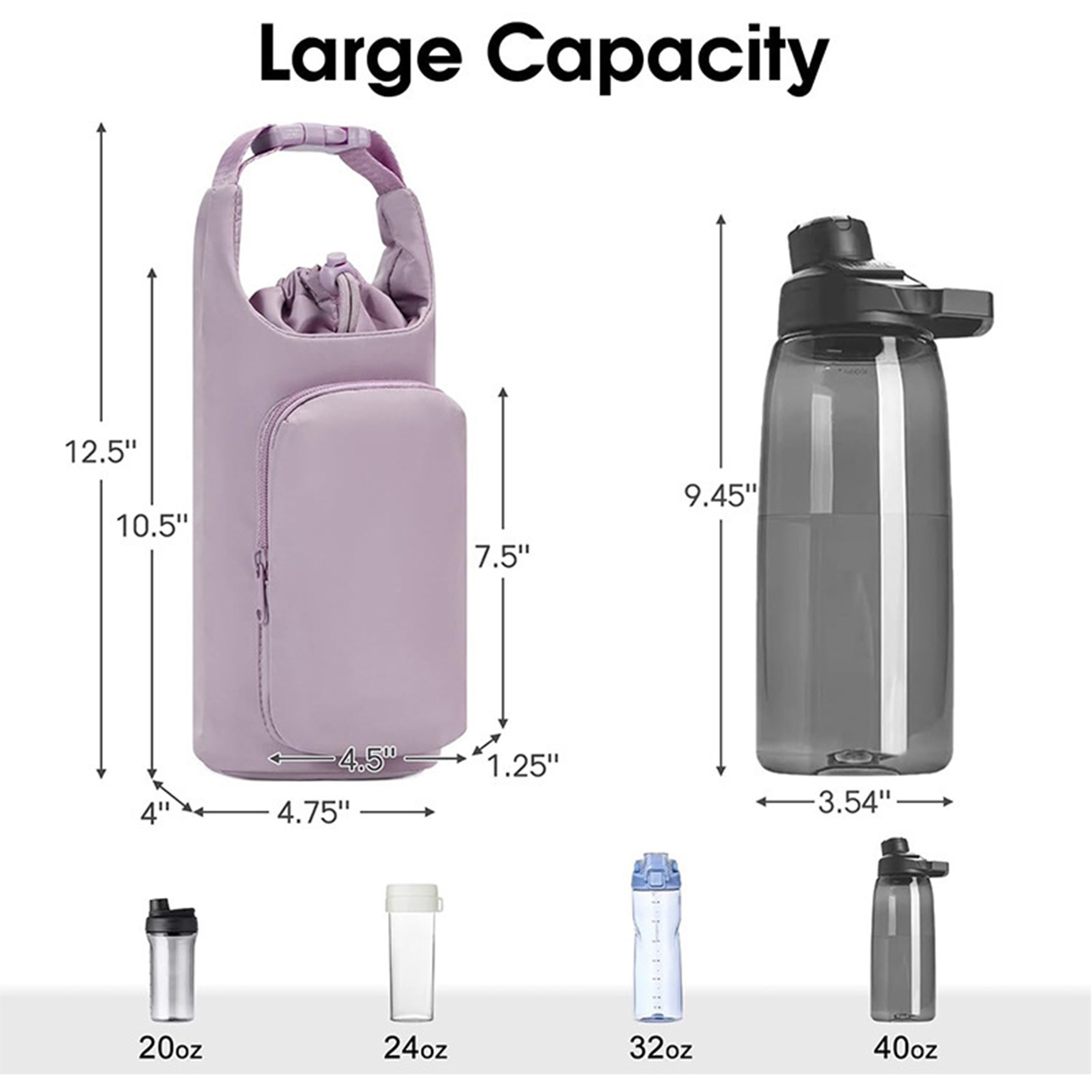 Crossbody Insulated Bottle Bag