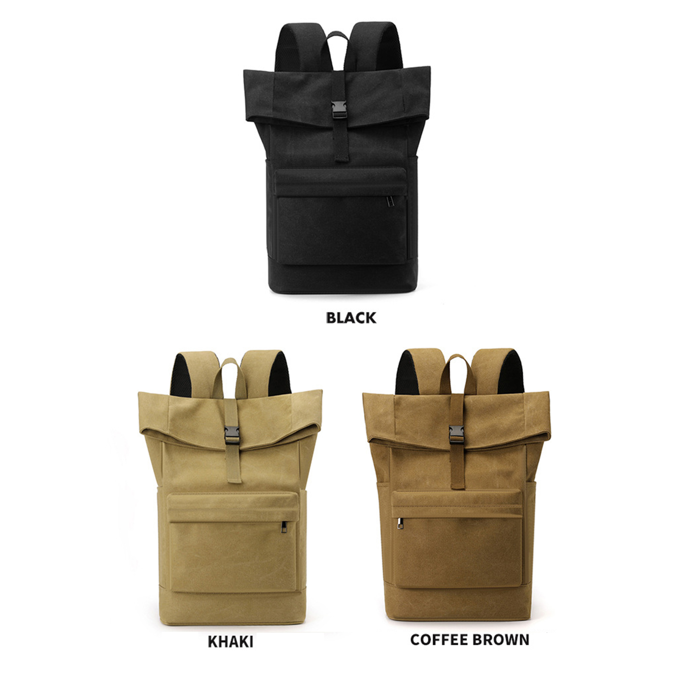 Canvas Roll Top Backpack