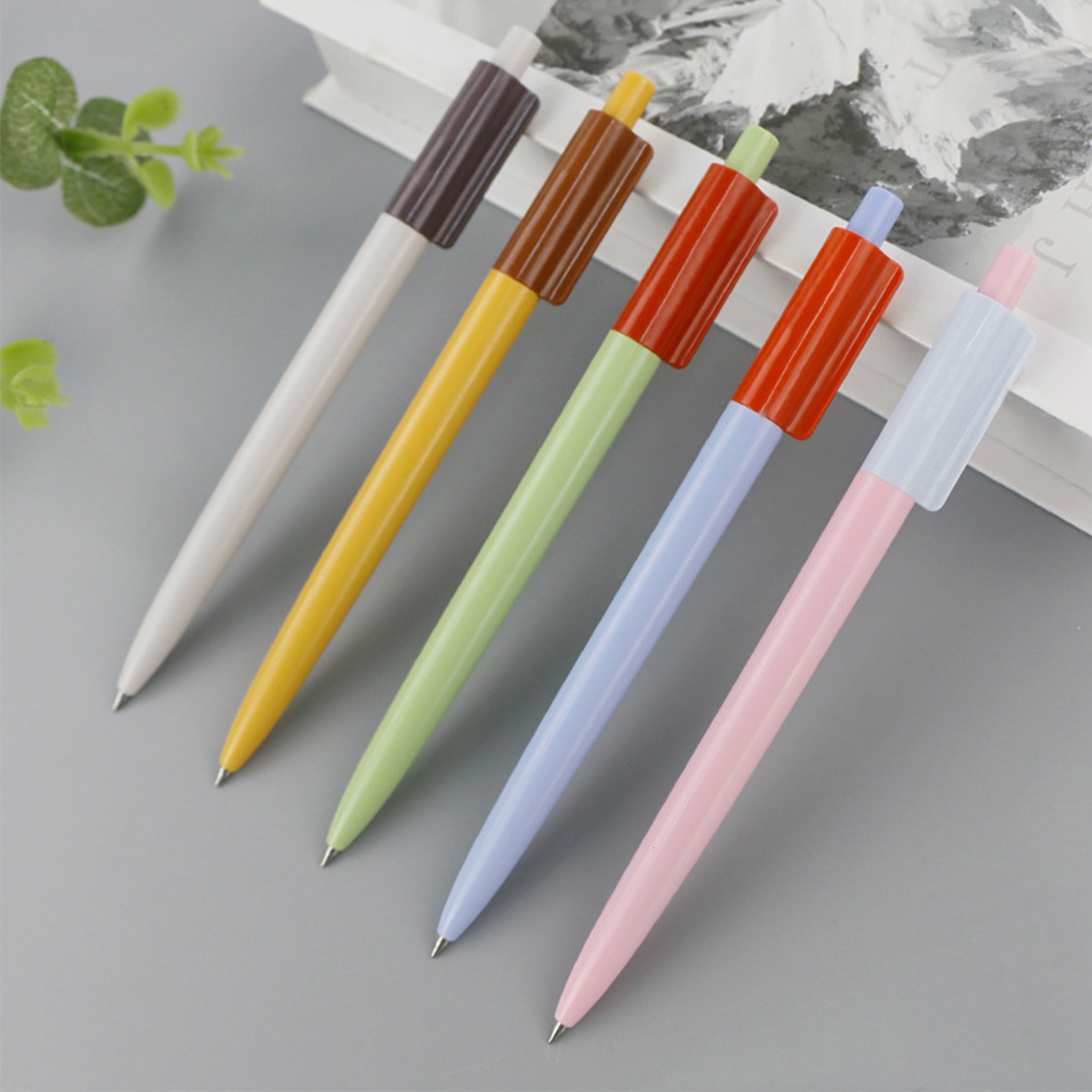 Plastic Color-Block Click Gel Pen